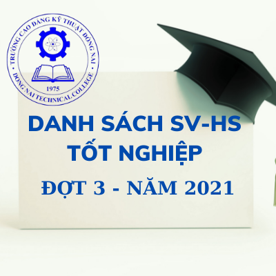 Danh sách SV-HS tốt nghiệp (Đợt 3 - năm 2021)